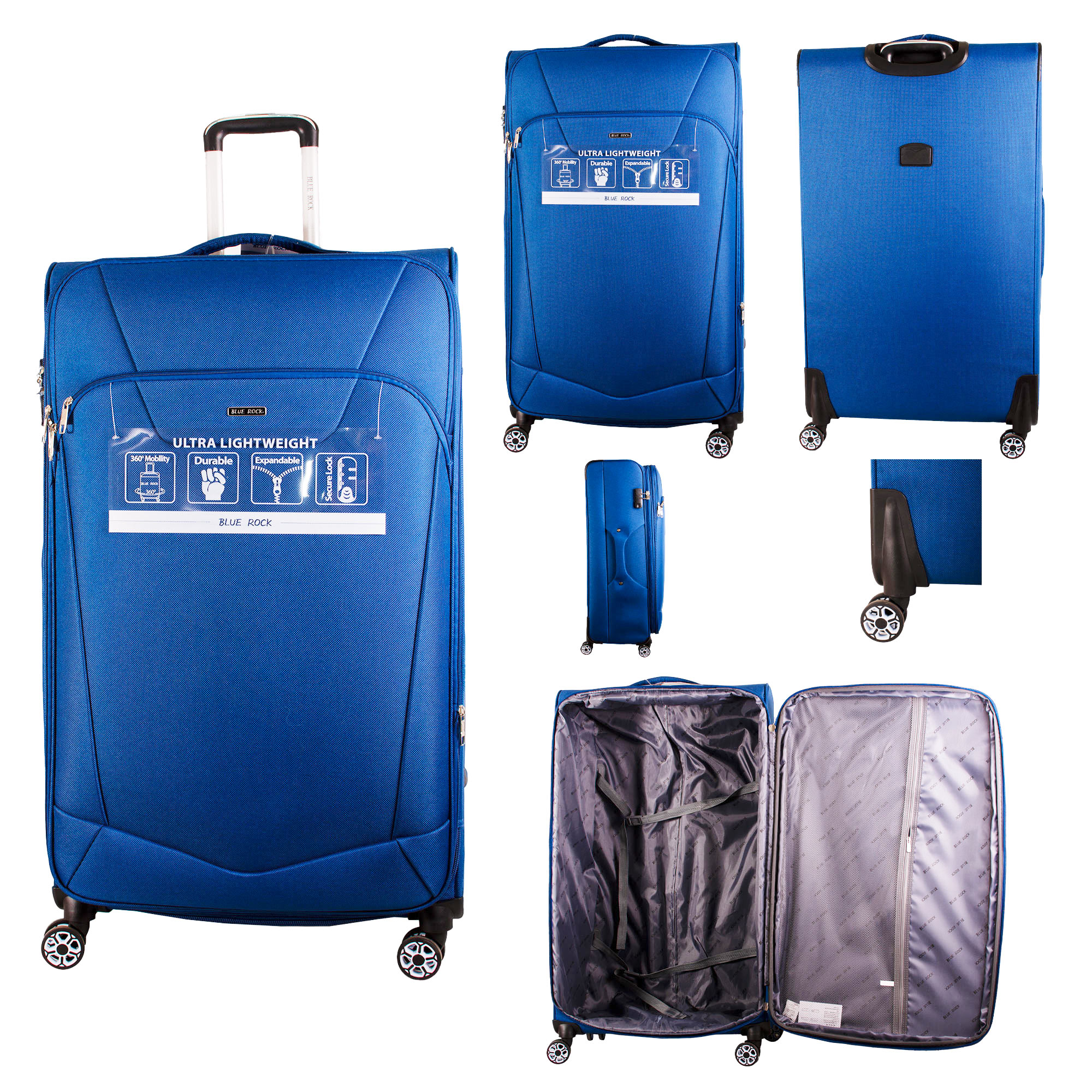 (image for) T-SC-02 NAVY BLUE 32'' TRAVEL TROLLEY SUITCASE